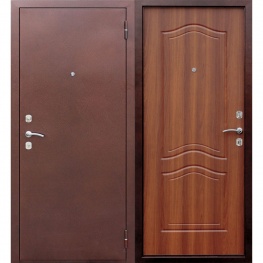 Дверь металлическая ДС 3-контр Тепло старое дерево 860*2050 левая МДФ