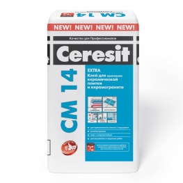 Клей Ceresit СМ14 Extra для внутренних и наружных работ, для пликти 5кг