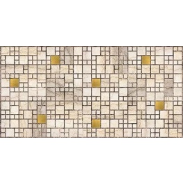 Панель ПВХ мозаика Мрамор с золотом 955*480мм 