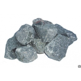 Камни для бани Габбро-Диабаз (коробка,20кг,колотый)