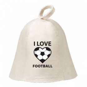 Шапка Hot Pot "I love football"  войлок 100%